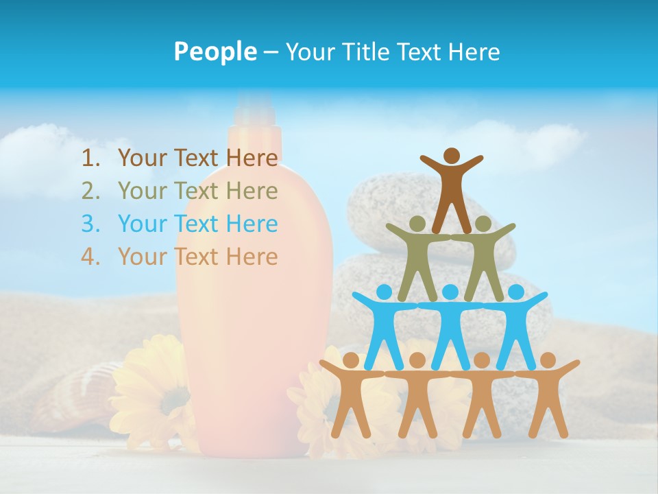 Flowers Blank Moisturizer PowerPoint Template