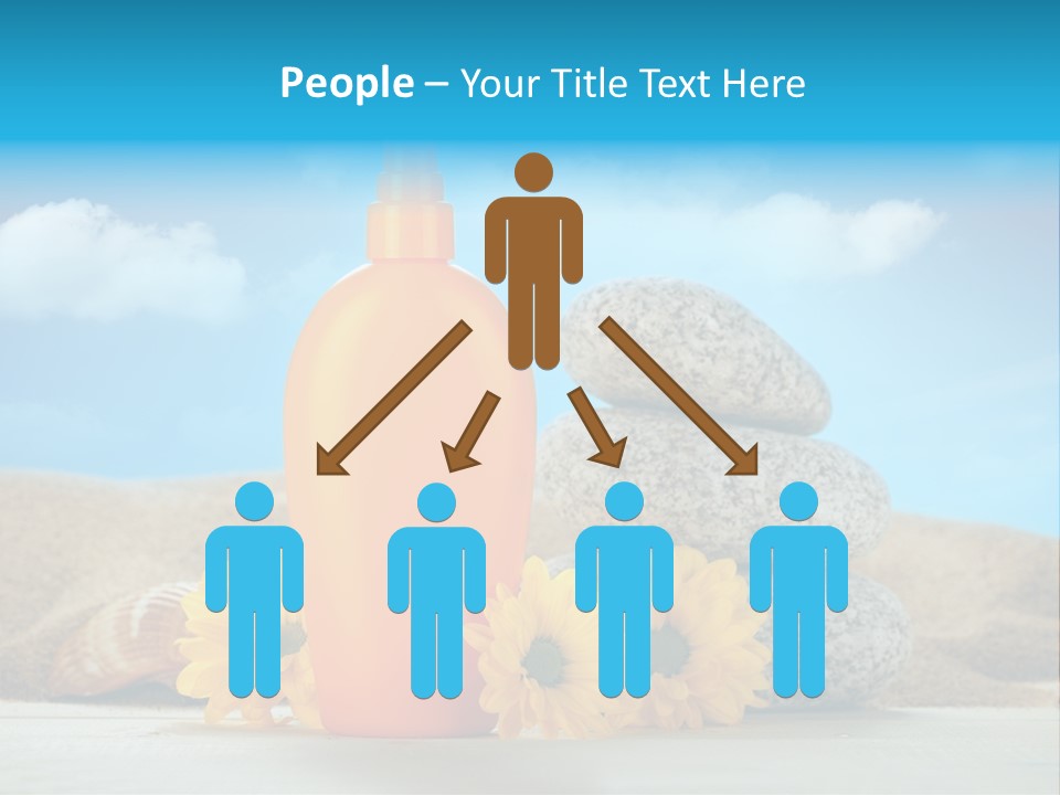 Flowers Blank Moisturizer PowerPoint Template