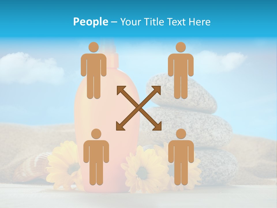 Flowers Blank Moisturizer PowerPoint Template