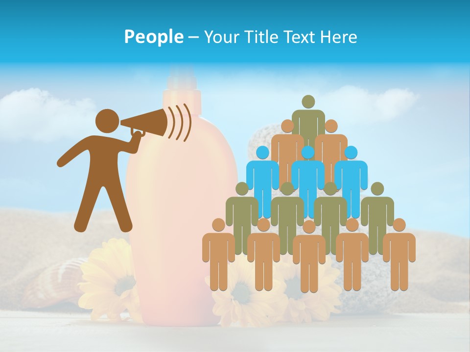 Flowers Blank Moisturizer PowerPoint Template