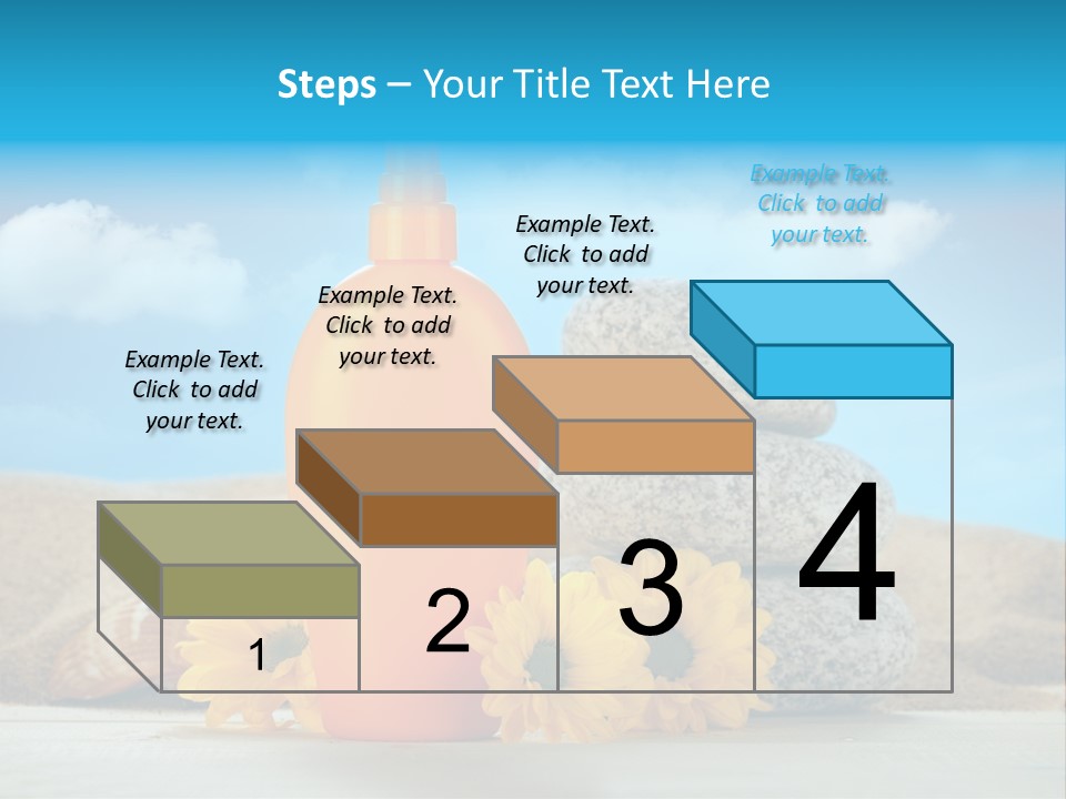 Flowers Blank Moisturizer PowerPoint Template