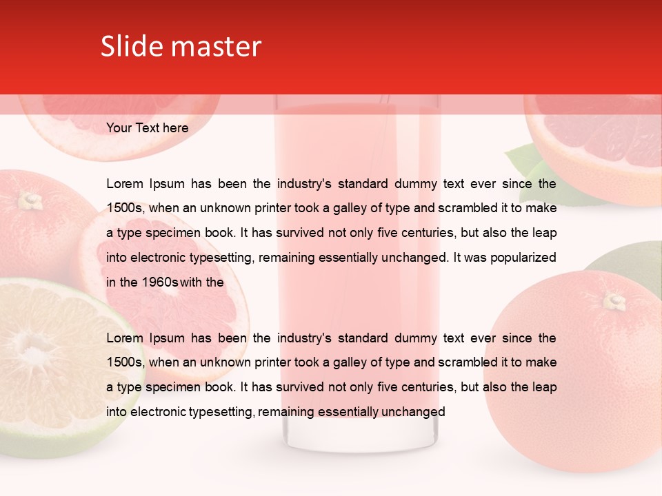 Beautiful Ripe Juicy PowerPoint Template
