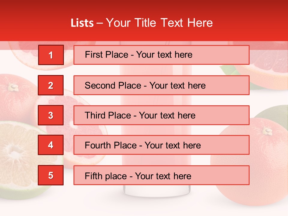 Beautiful Ripe Juicy PowerPoint Template
