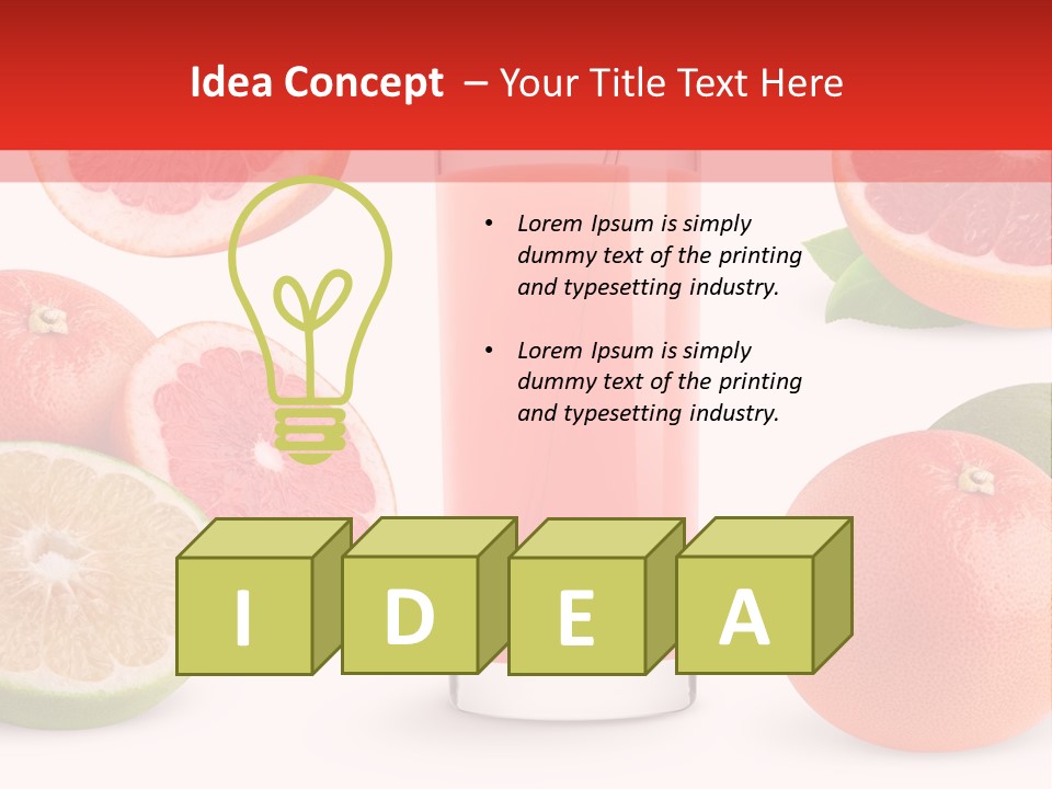 Beautiful Ripe Juicy PowerPoint Template
