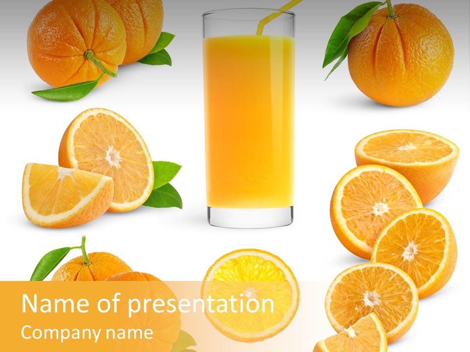 Ripe Healthy Half PowerPoint Template