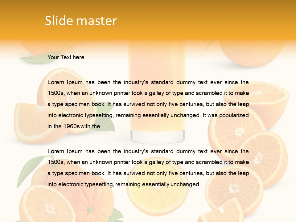 Ripe Healthy Half PowerPoint Template
