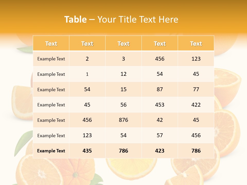 Ripe Healthy Half PowerPoint Template