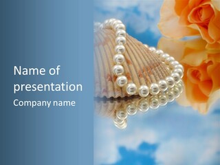 Golden Romantic Round PowerPoint Template