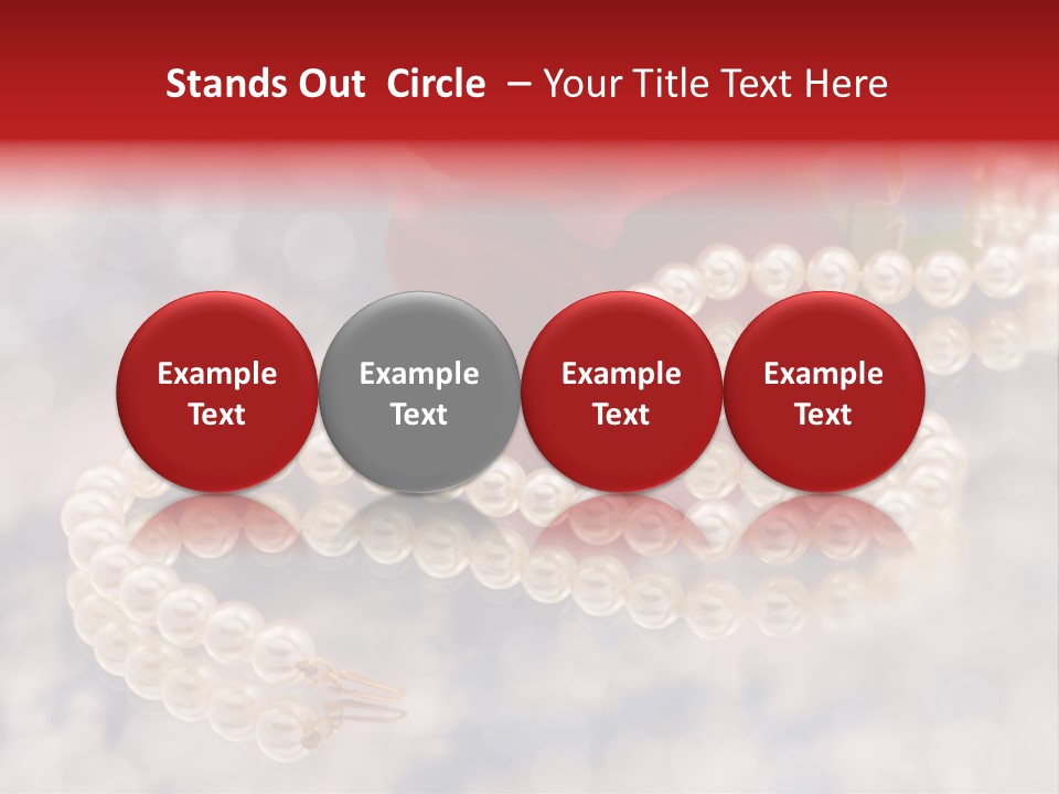 Bridal Round Abstract PowerPoint Template