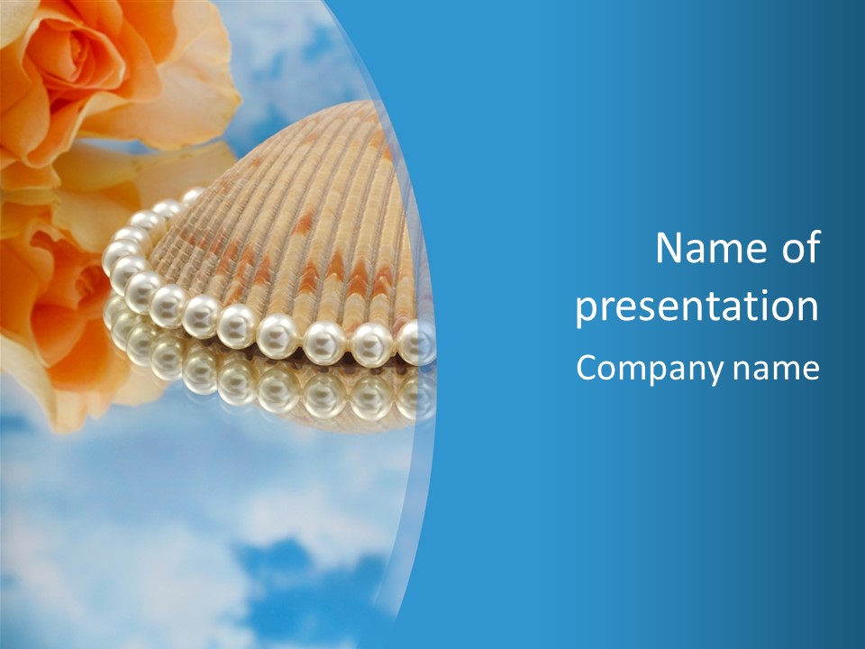 Macro Beads Royalty PowerPoint Template