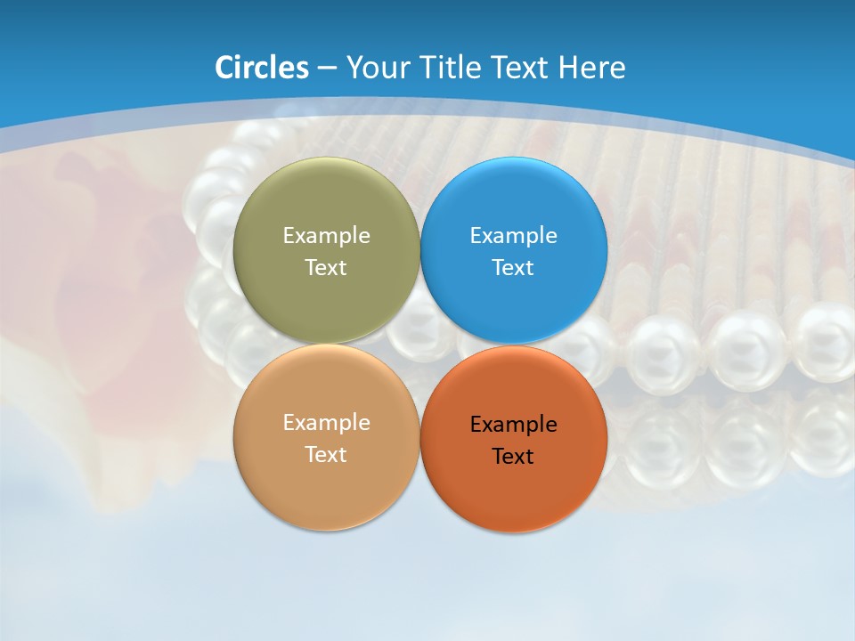 Macro Beads Royalty PowerPoint Template