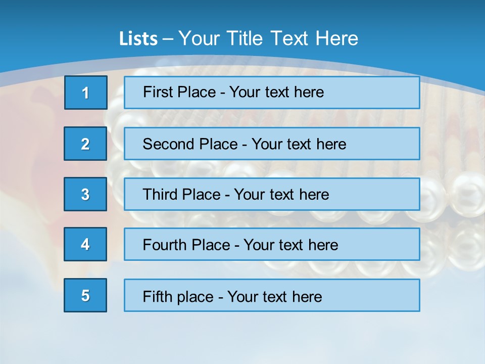 Macro Beads Royalty PowerPoint Template