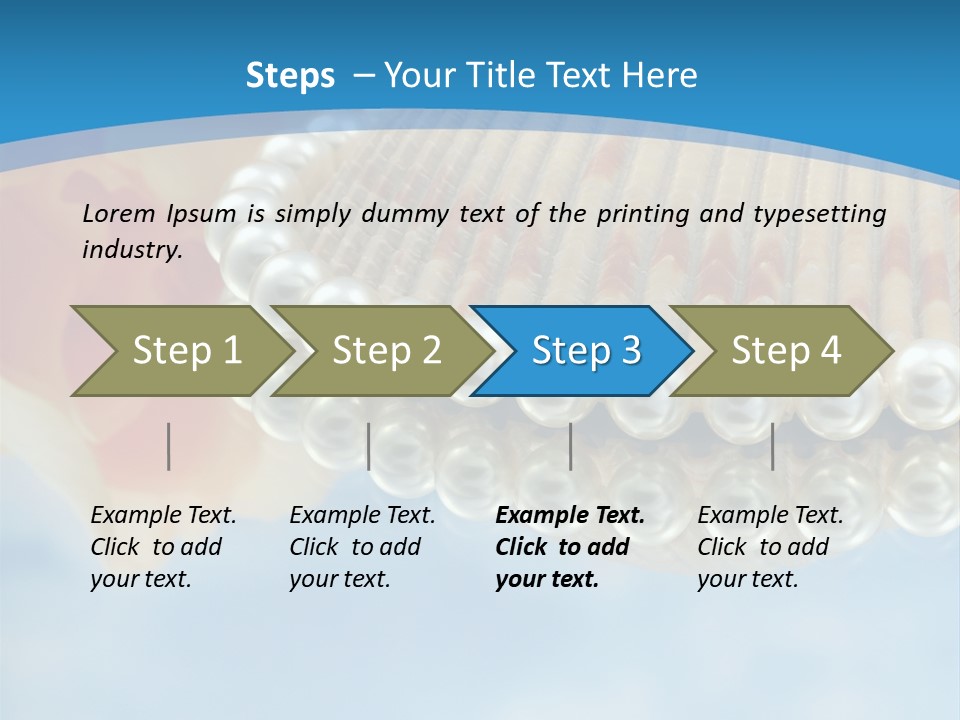 Macro Beads Royalty PowerPoint Template