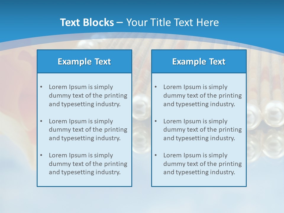 Macro Beads Royalty PowerPoint Template