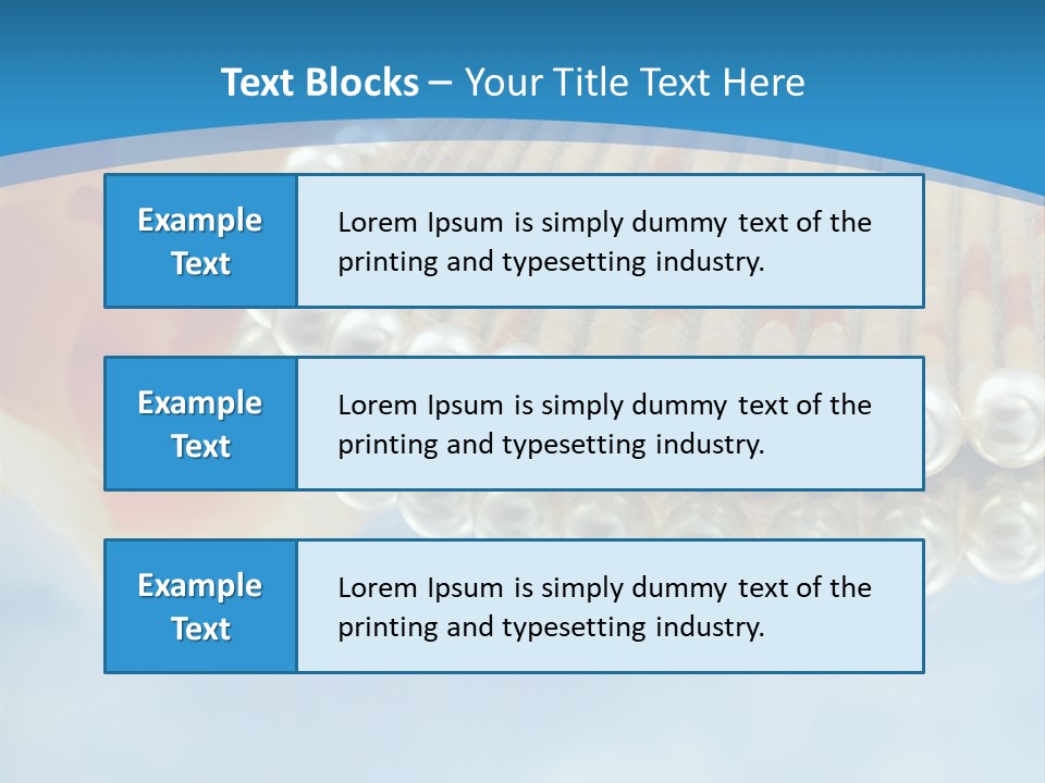 Macro Beads Royalty PowerPoint Template