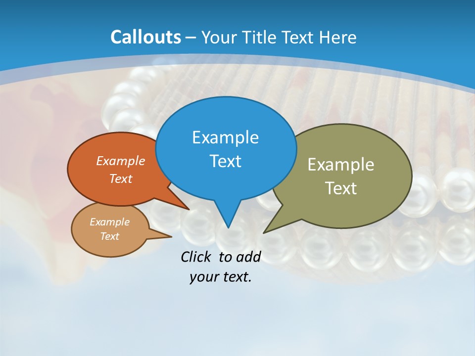 Macro Beads Royalty PowerPoint Template