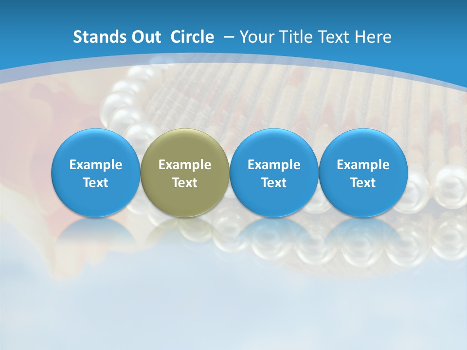 Macro Beads Royalty PowerPoint Template