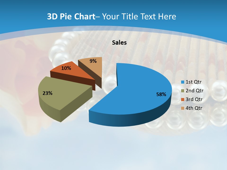 Macro Beads Royalty PowerPoint Template