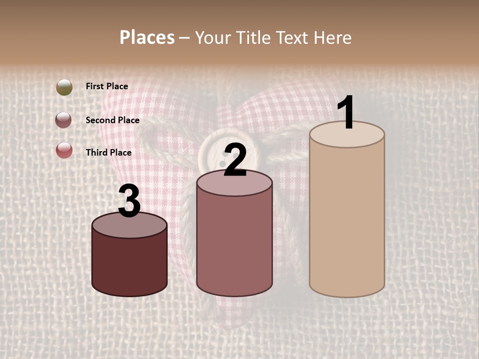 Textile Decoration Brown PowerPoint Template