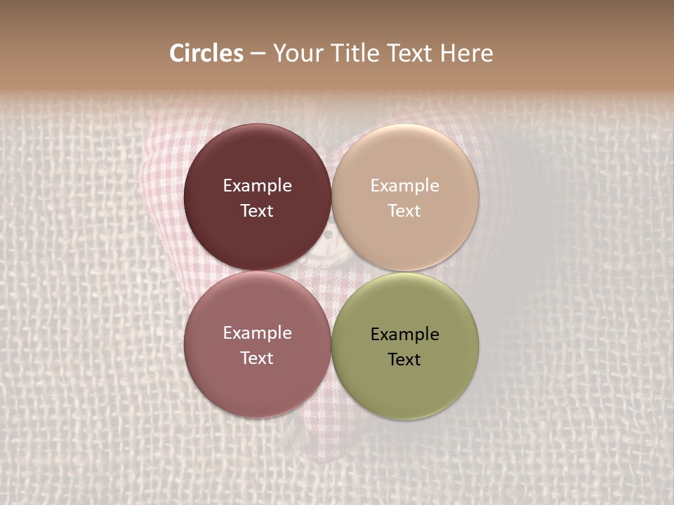 Textile Decoration Brown PowerPoint Template