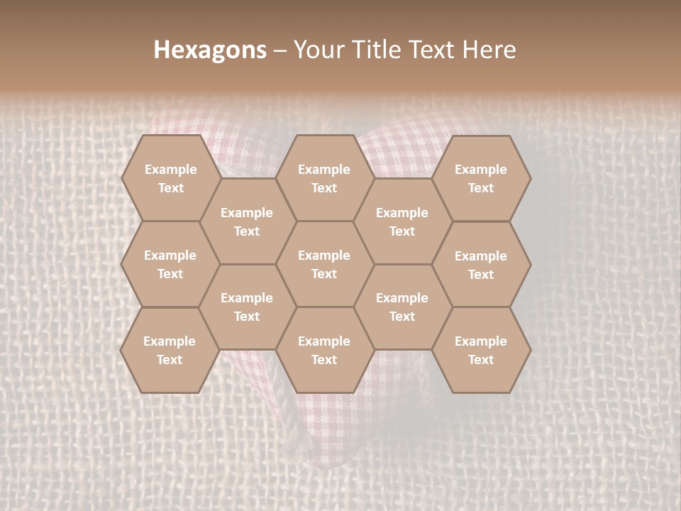 Textile Decoration Brown PowerPoint Template