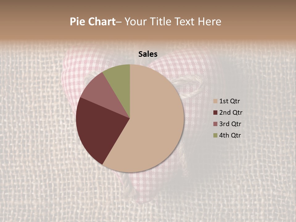 Textile Decoration Brown PowerPoint Template