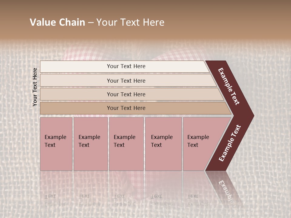 Textile Decoration Brown PowerPoint Template
