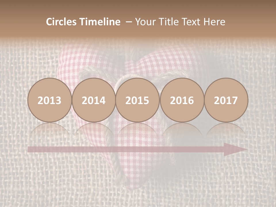 Textile Decoration Brown PowerPoint Template