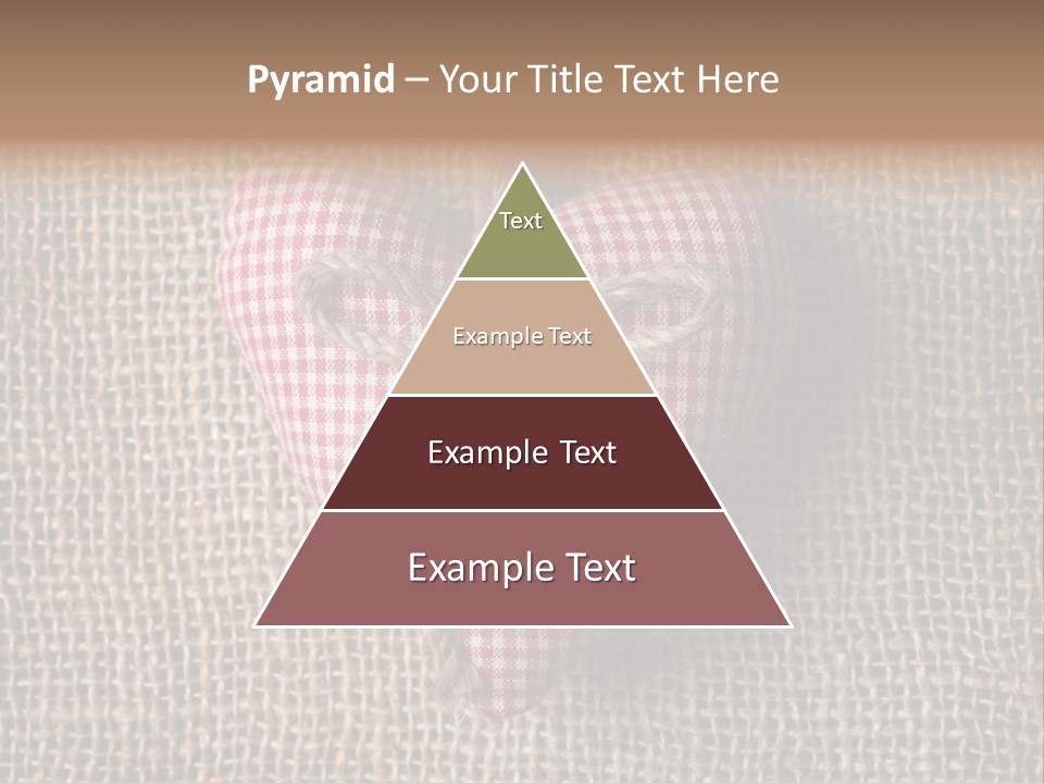Textile Decoration Brown PowerPoint Template