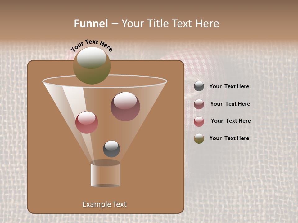 Textile Decoration Brown PowerPoint Template