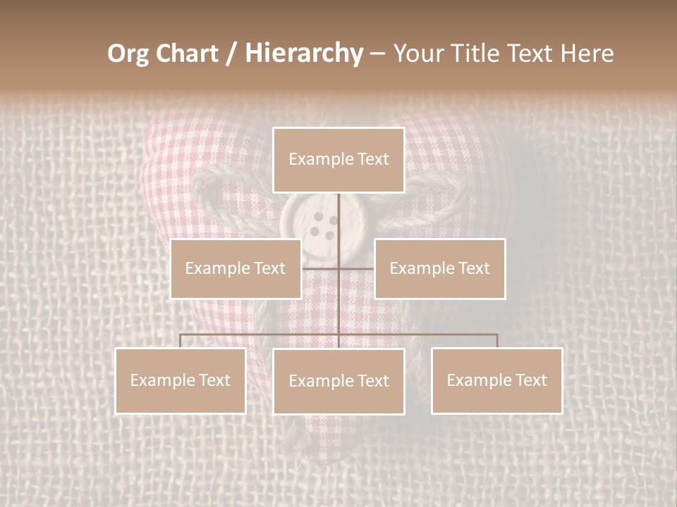 Textile Decoration Brown PowerPoint Template