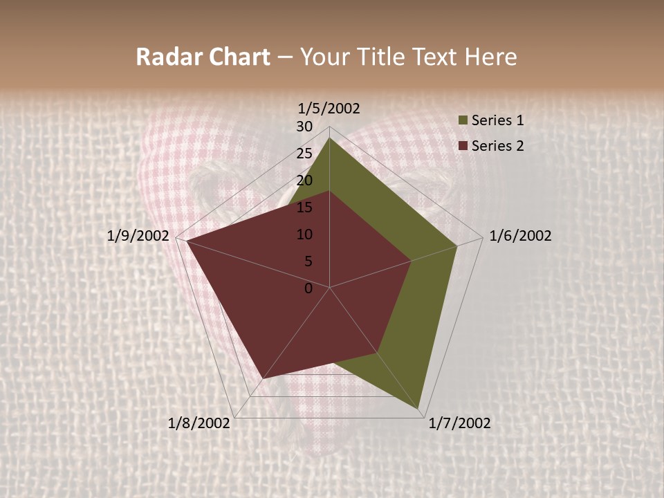 Textile Decoration Brown PowerPoint Template