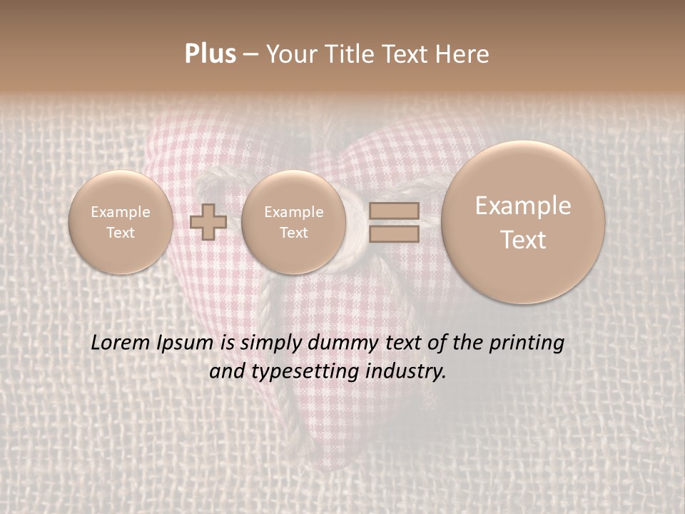 Textile Decoration Brown PowerPoint Template