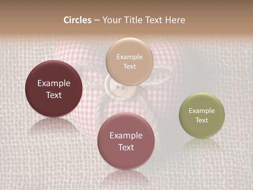 Textile Decoration Brown PowerPoint Template