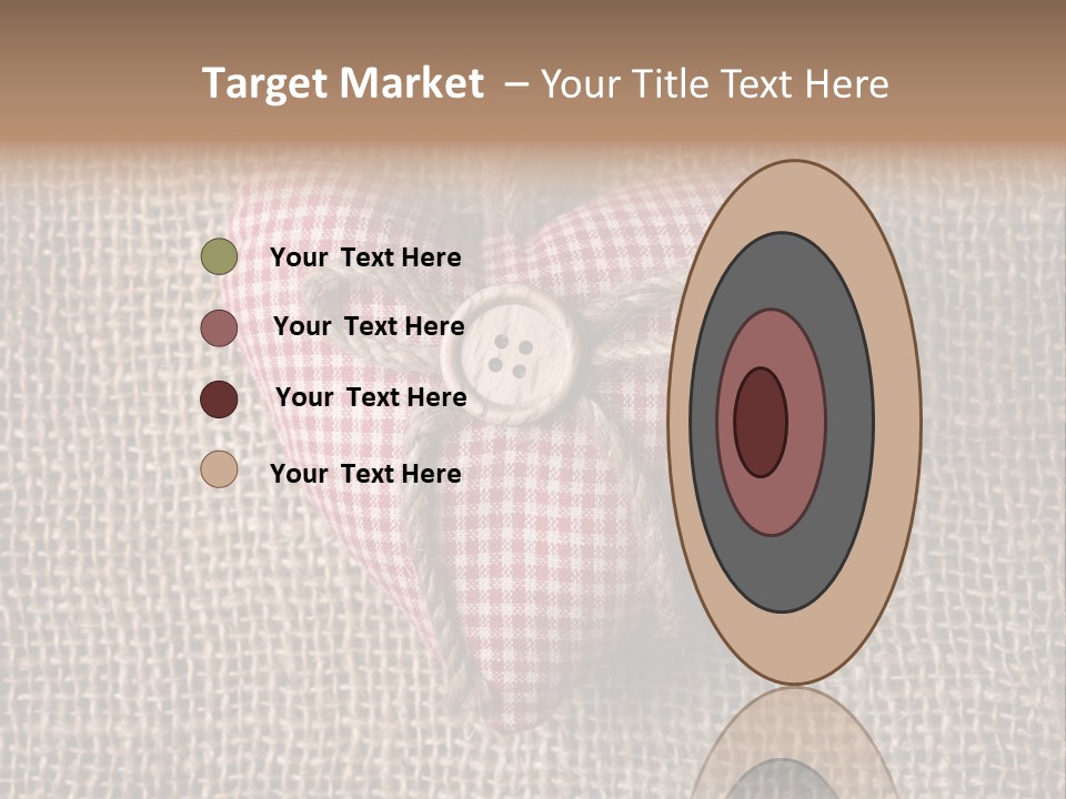 Textile Decoration Brown PowerPoint Template