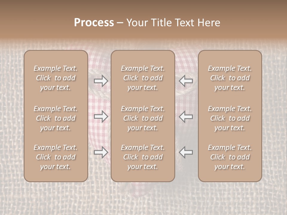 Textile Decoration Brown PowerPoint Template