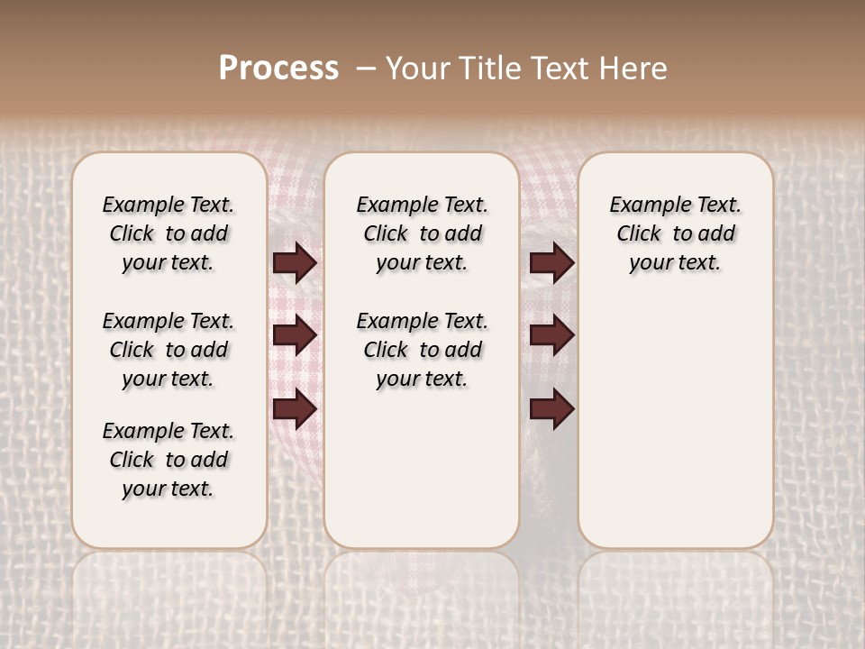 Textile Decoration Brown PowerPoint Template