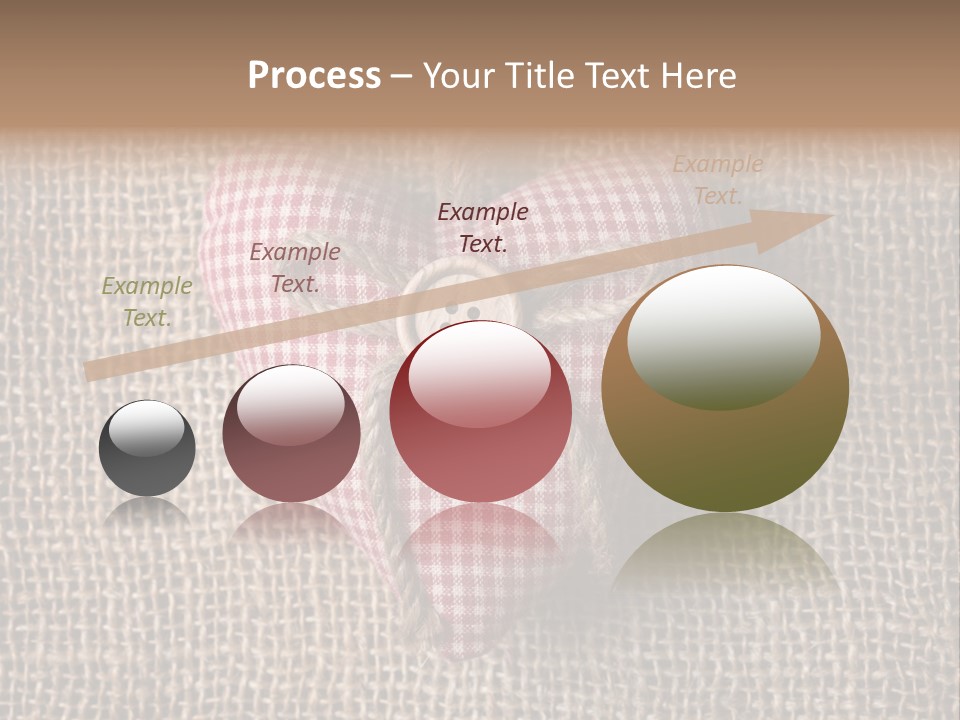 Textile Decoration Brown PowerPoint Template