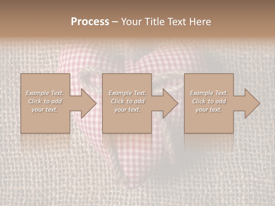 Textile Decoration Brown PowerPoint Template