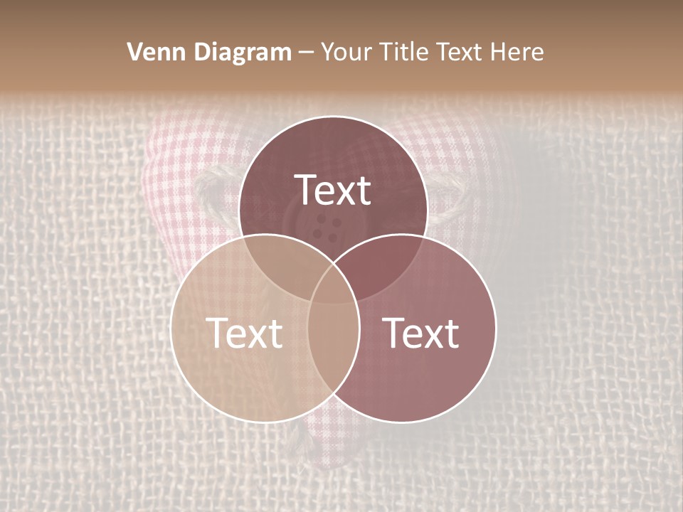 Textile Decoration Brown PowerPoint Template