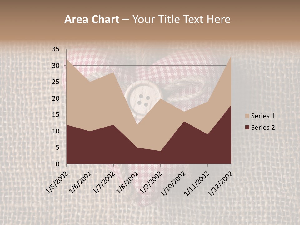 Textile Decoration Brown PowerPoint Template