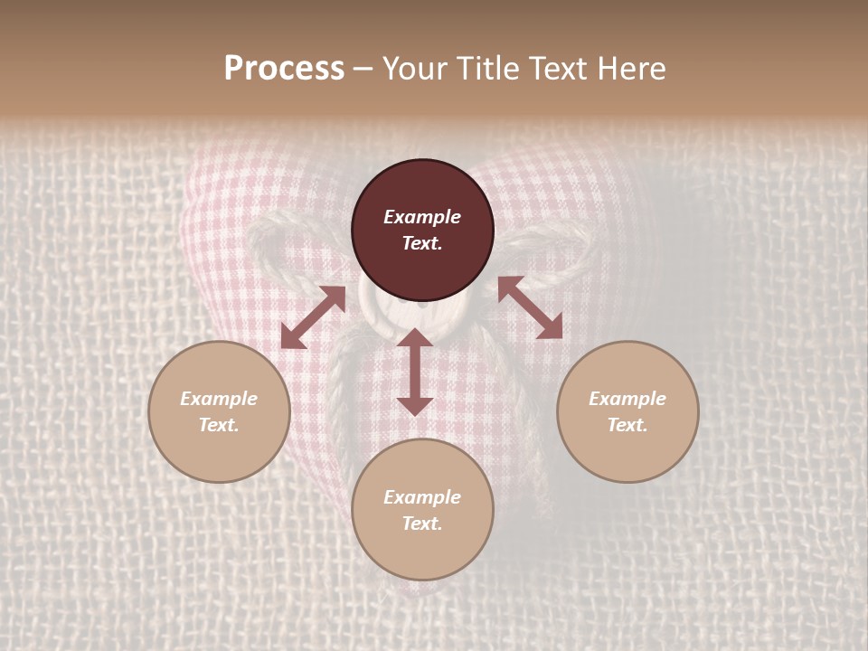 Textile Decoration Brown PowerPoint Template