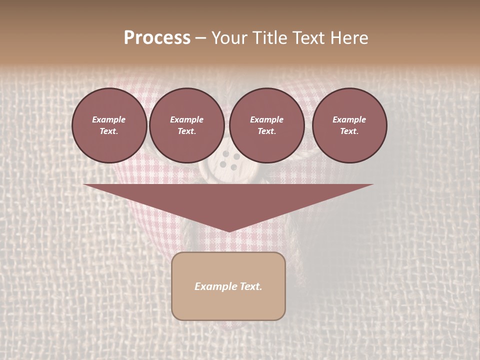 Textile Decoration Brown PowerPoint Template