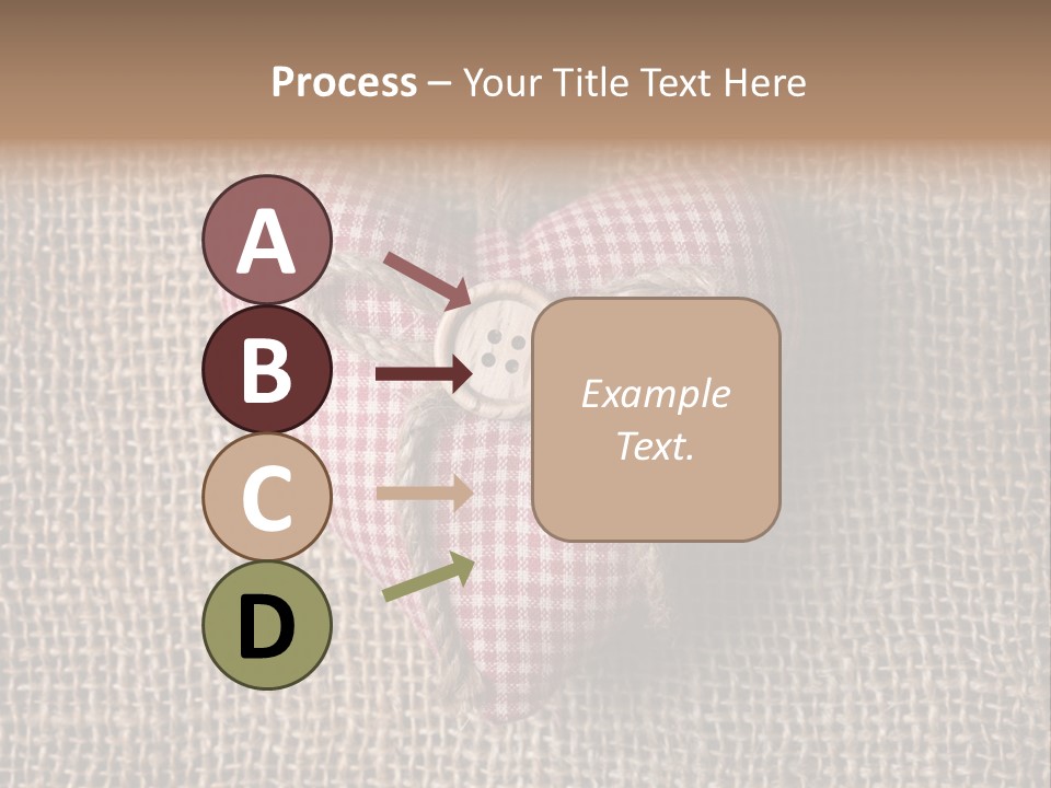 Textile Decoration Brown PowerPoint Template