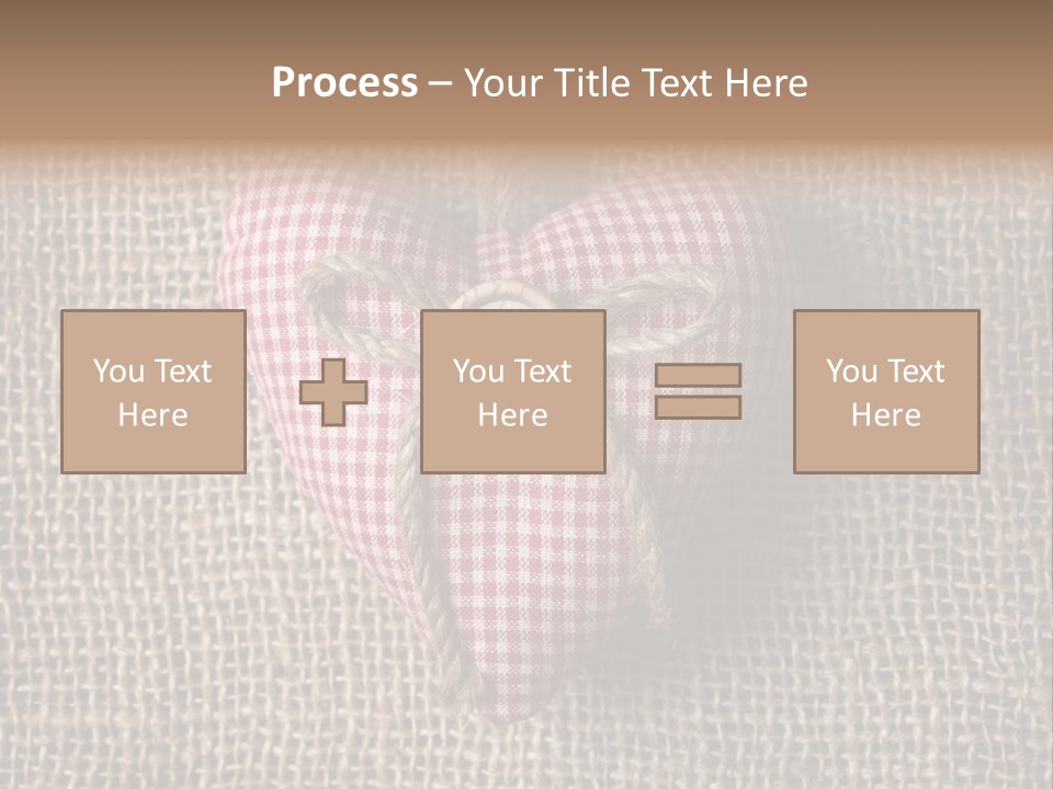 Textile Decoration Brown PowerPoint Template