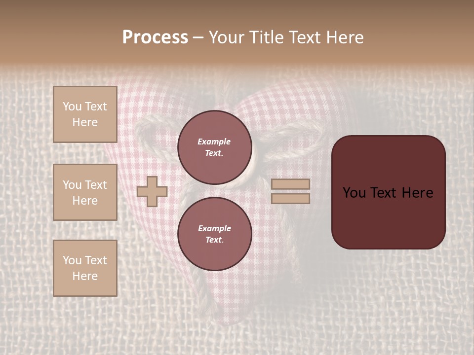 Textile Decoration Brown PowerPoint Template