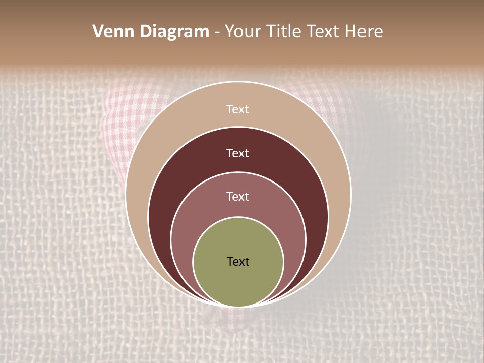 Textile Decoration Brown PowerPoint Template