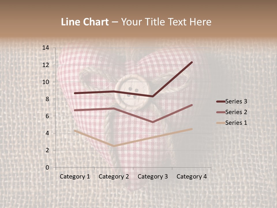 Textile Decoration Brown PowerPoint Template