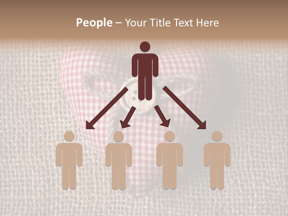 Textile Decoration Brown PowerPoint Template