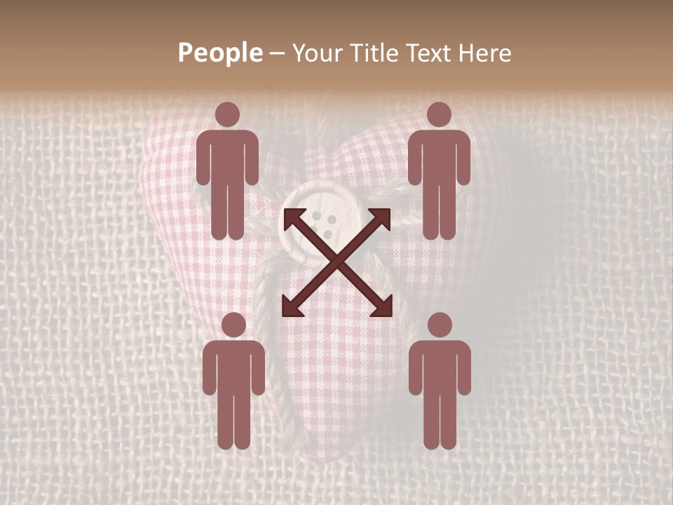 Textile Decoration Brown PowerPoint Template